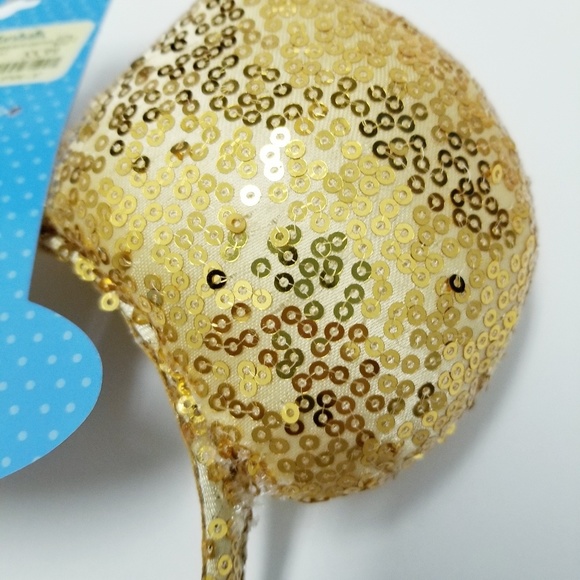 Disney Minnie Mouse GOLD Bow Sequin Headband - Picture 4 of 4
